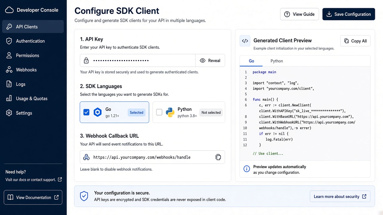 Client SDKs context