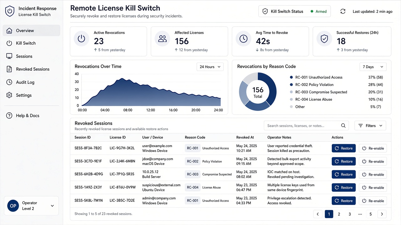 Remote kill-switch context