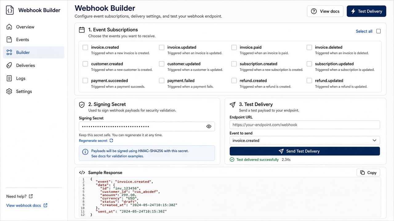 Webhooks context